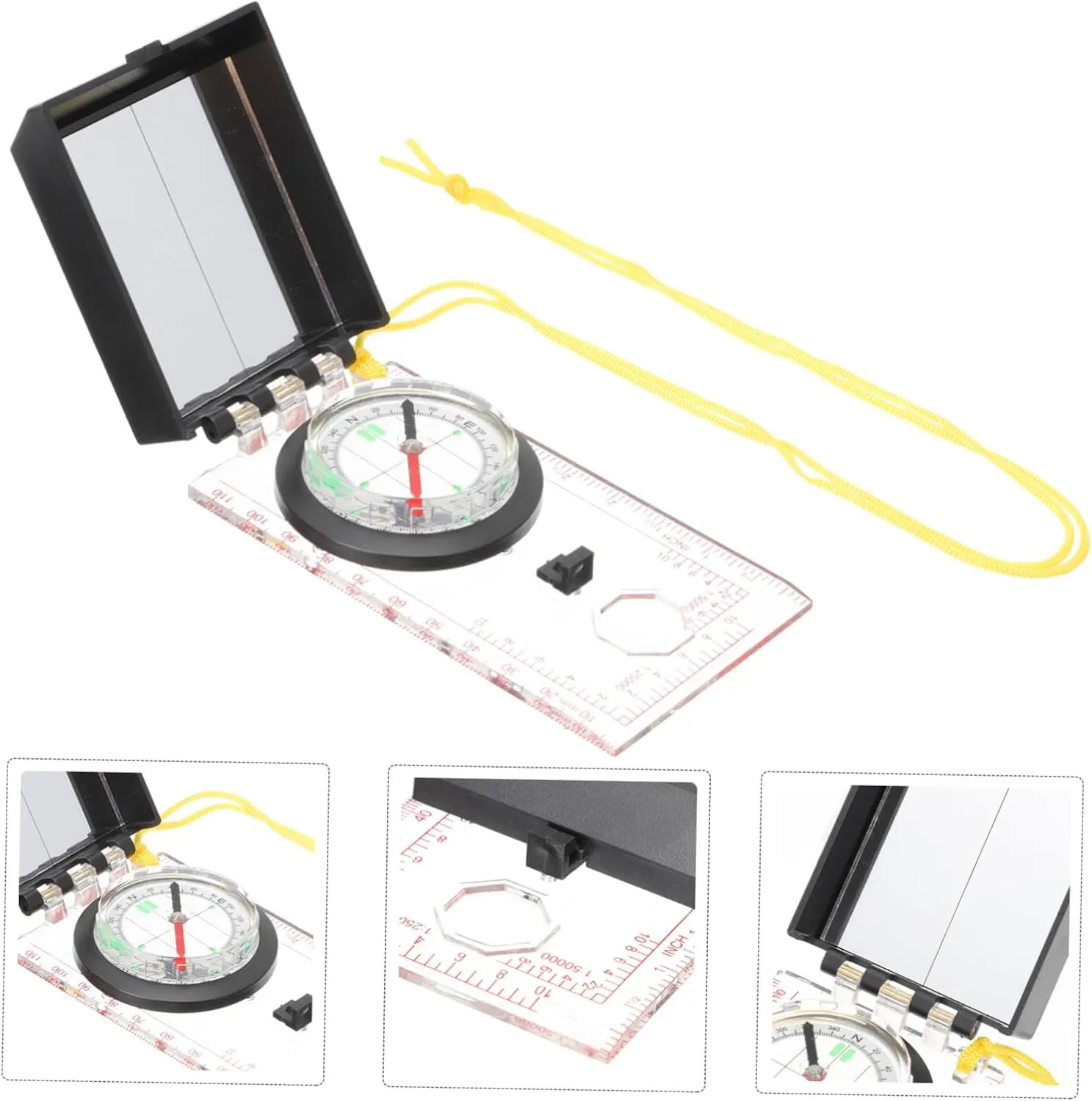Mapping Tool Magnetic Needle Steering Tool Multifunction Compass Measuring Compass Acrylic