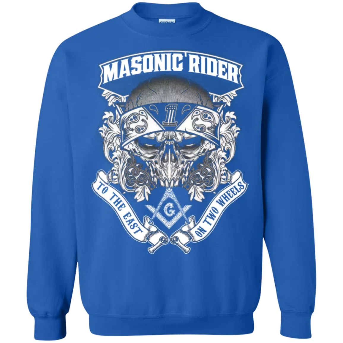 Masonic Rider Skull Look To The East Freemason Square & Compass