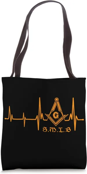 Masonic So Mote It Be Heartbeat PHA Masons Father's Day Tote Bag