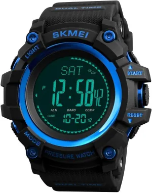 MASTOP Mens Military Multifunction Digital Compass Watch Electronic Waterproof Stopwatch Alarm Sports Watch