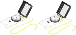 Measuring Scale Compass Tool for Outdoor Navigation Lightweight Ruler with Compass for Hiking and