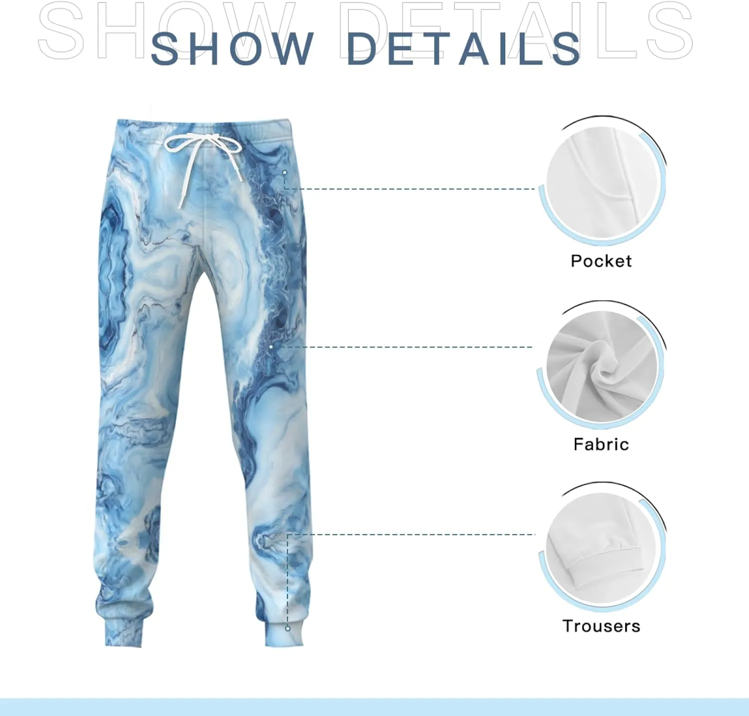 Men's 3D Joggers Pants Casual Funny Graphic Print Sport Baggy Trousers Track Sweatpants