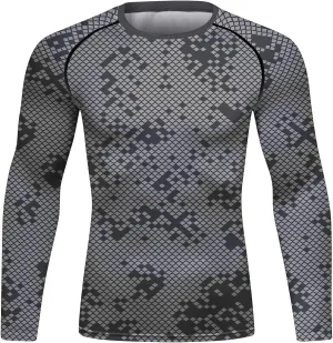 Men's Compression Sports Shirt Men Athletic Comfortable Long Sleeves Tshirt for Sports Workout