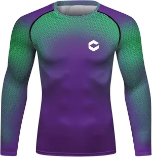 Men's Compression Sports Shirt Men Athletic Comfortable Long Sleeves Tshirt for Sports Workout