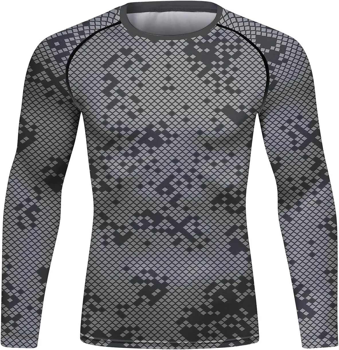 Men's Compression Sports Shirt Men Athletic Comfortable Long Sleeves Tshirt for Sports Workout