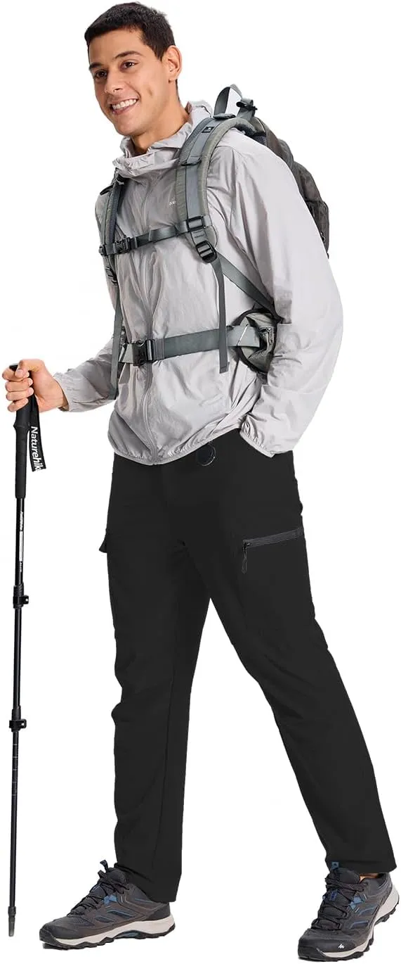 Mens Lightweight Hiking Cargo Pants Quick Dry Waterproof Travel Fishing Climbing Outdoor Tactical Work Pants for Men