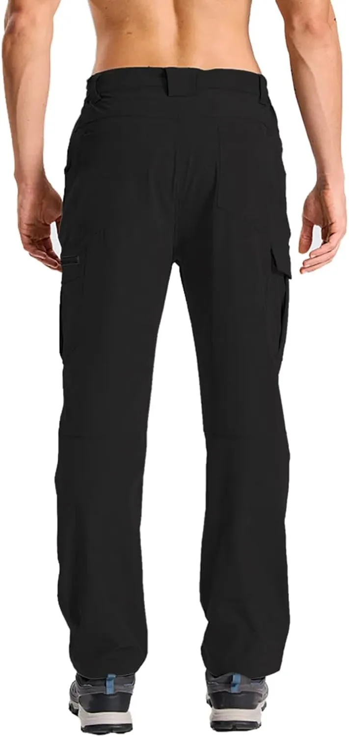 Mens Lightweight Hiking Cargo Pants Quick Dry Waterproof Travel Fishing Climbing Outdoor Tactical Work Pants for Men