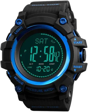 Mens Sports Watches Hours Pedometer Digital Watch Altimeter Barometer Compass Thermometer Weather Men Clock