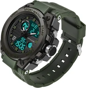 Mens Watch Military Sports Outdoor Waterproof Watches for Men Date Multi Function Tactics Alarm Stopwatch Analog Watches