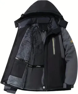 Men's Winter Coats Water Resistant Ski Snowboarding Jacket Warm Mountain Windbreaker Hooded Raincoats for Outdoor
