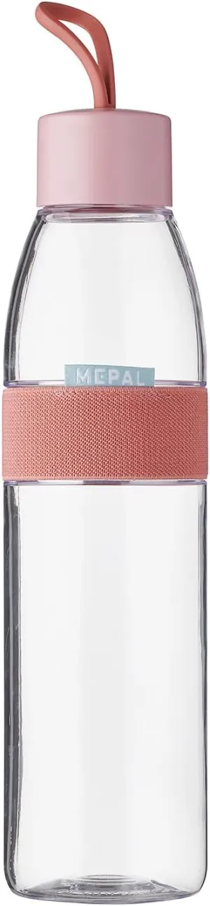 Mepal – Water Bottle Ellipse – Reusable Water Bottle – Leak Proof Drinking Bottle Suitable For Carbonated Drinks – BPA-Free - 700 ml – Vivid mauve