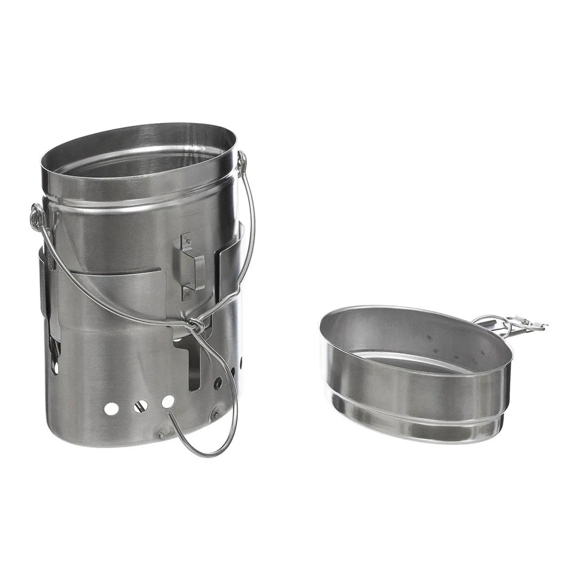 MFH Swedish army Trangia mess kit Repro M40 stainless steel 1.5l camping burner