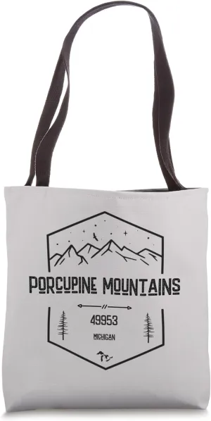 Michigan Porcupine Mountains Porkies Upper Peninsula UP Hike Tote Bag