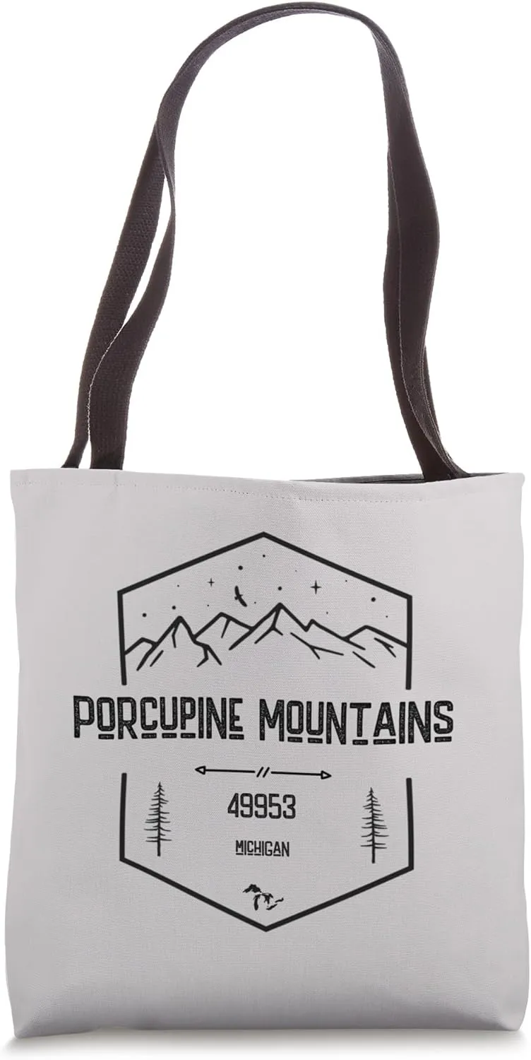 Michigan Porcupine Mountains Porkies Upper Peninsula UP Hike Tote Bag