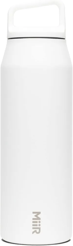 MiiR Wide Mouth Water Bottle - 32oz Insulated Water Bottle in Stainless Steel with Double Wall Vacuum Insulation, Leakproof Design, Keeps Drinks Hot or Cold