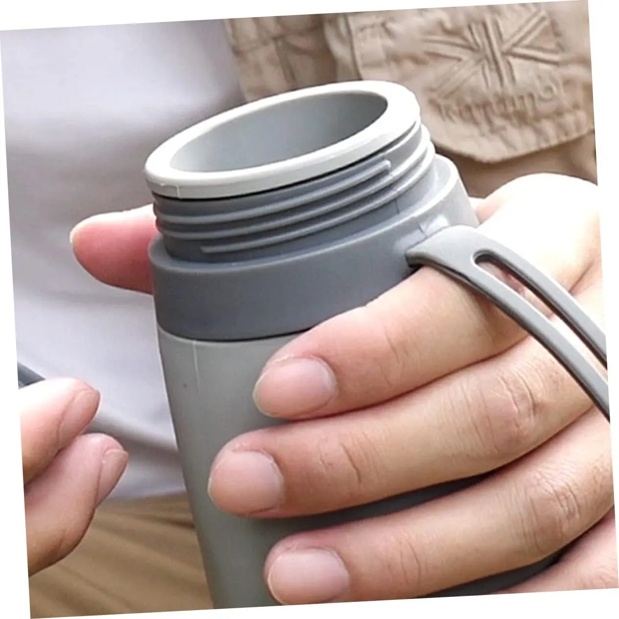 Mikikit 2pcs Collapsible Water Bottle Squeeze Sports Water Bottle Silicone Travel 20% Space Saving