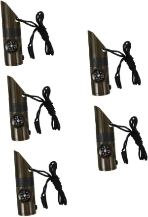 Milisten Multifunctional Whistle Emergency Blanket Fire Key Chain Vest Bright Fire Safety Whistle Survival