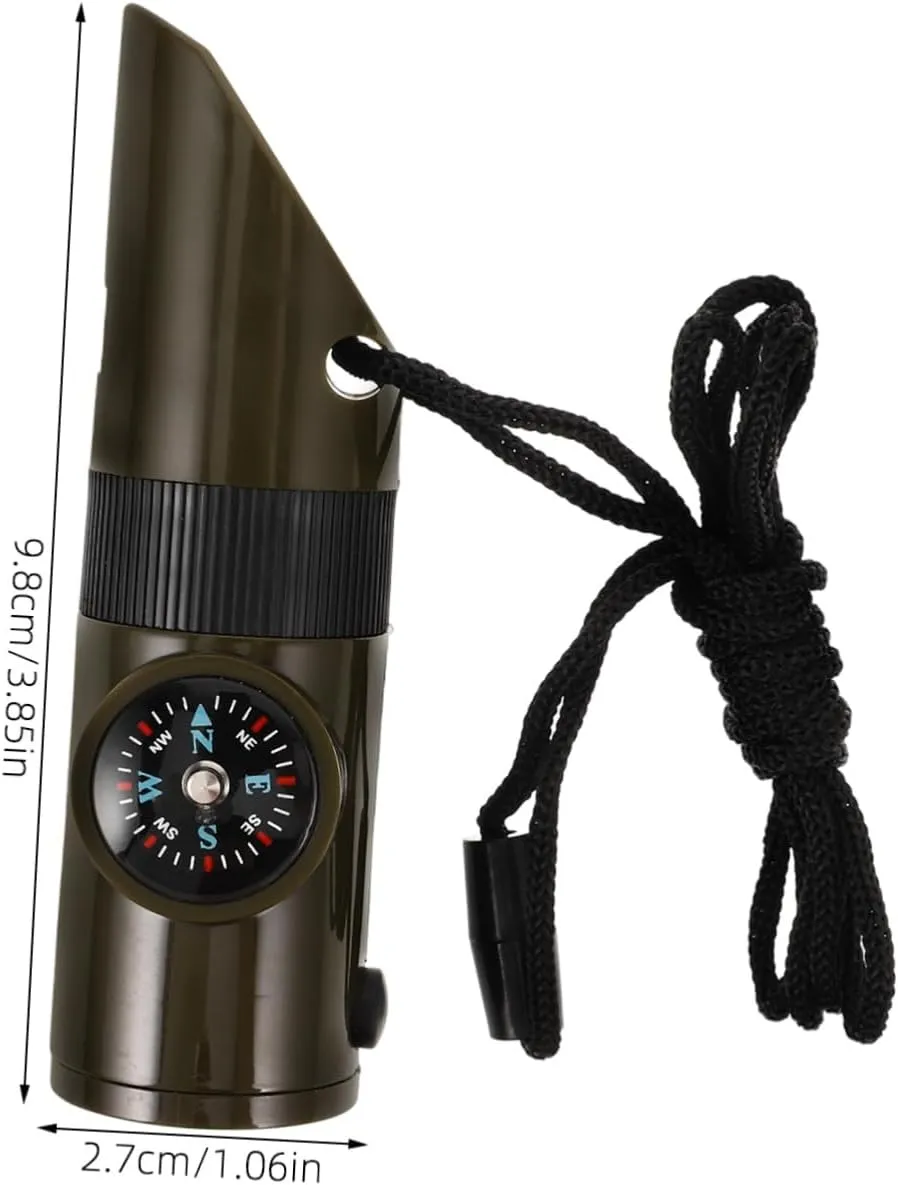 Milisten Multifunctional Whistle Emergency Blanket Fire Key Chain Vest Bright Fire Safety Whistle Survival