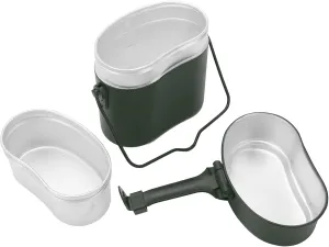 Military Mess Tin, Camping Mess Kit, Multifunction Nonslip Aluminium 180℃ Temperature Military Lunch Box for Camping, Hiking