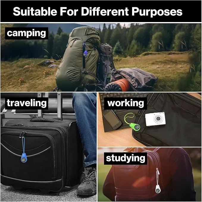 Mini Compass for Kids Compass Keychain, Small Compass Bulk, Multi-Color Outdoor Camping Hiking Pocket Compass for Survival Kits Watchband Bracelet Necklace Keychain