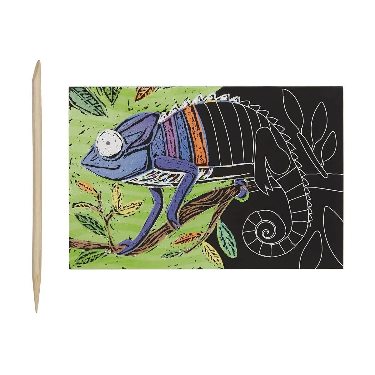 Mini Scratch & Scribble Art Kit – Jungle Fun | Unique Gifts for Girls, Age 6 