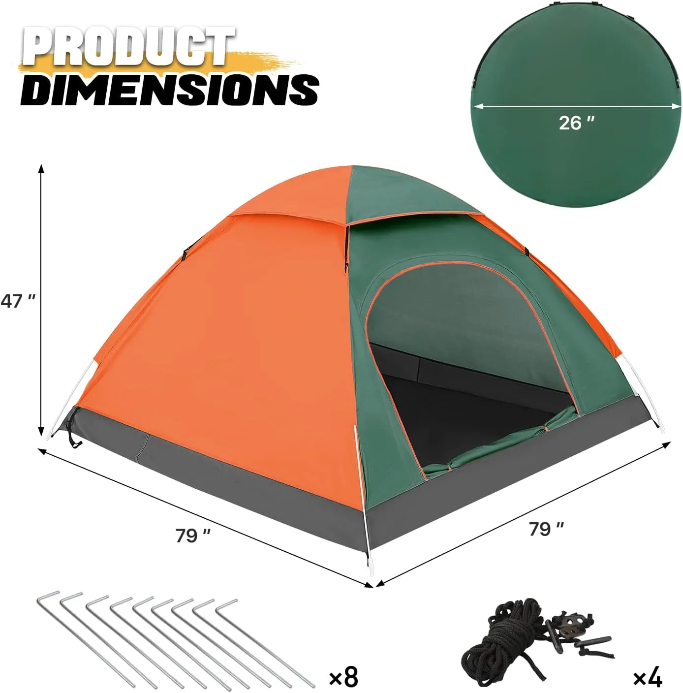 MoNiBloom 2 Person Dome Tent with Skylight, Ultralight Carry Family Tent Easy Set Up and Backpacking Tent with Lightweight Aluminum Alloy Frame for Adults Camping Hiking Outdoor Festivals, Blue