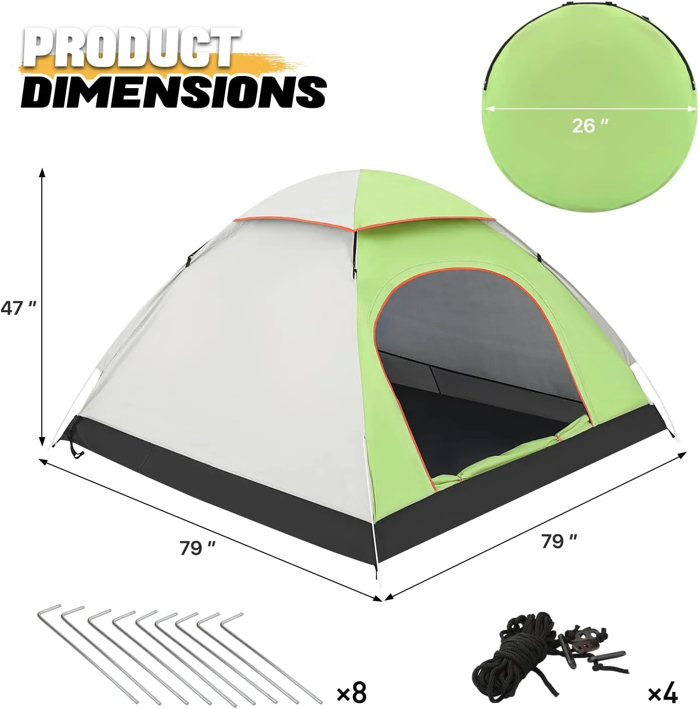 MoNiBloom 2 Person Dome Tent with Skylight, Ultralight Carry Family Tent Easy Set Up and Backpacking Tent with Lightweight Aluminum Alloy Frame for Adults Camping Hiking Outdoor Festivals, Blue