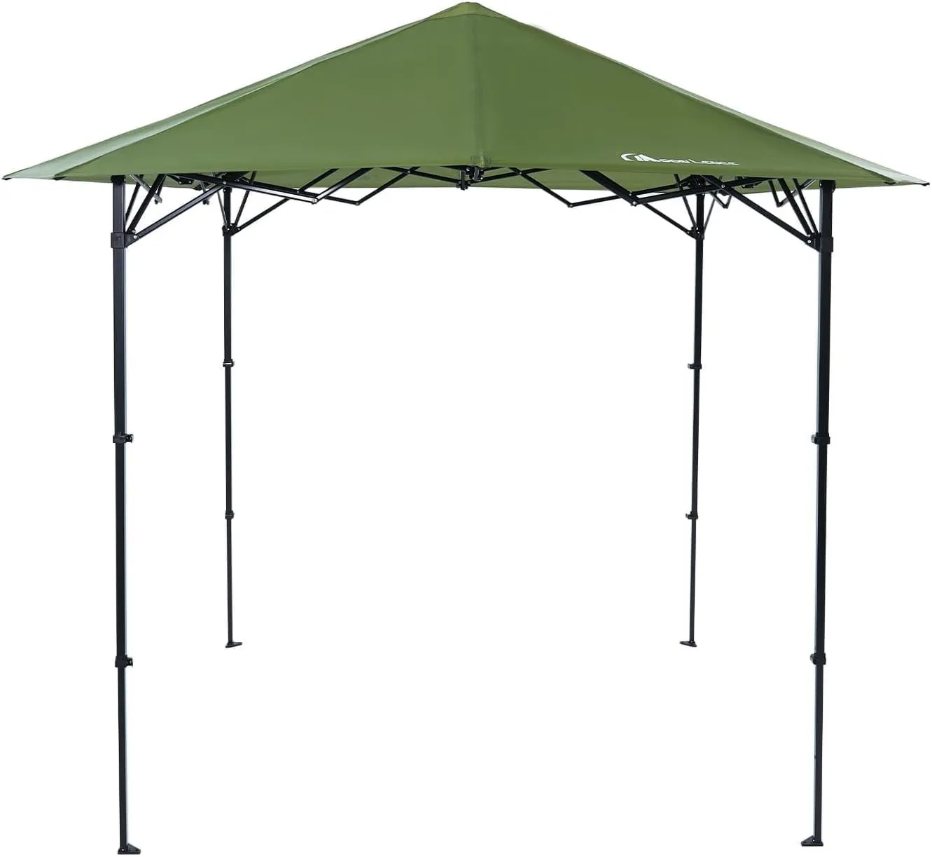 MOON LENCE Pop Up Canopy Tent, Sun Shelter Folding Beach Tent with One Push Setup, 2-Level Adjustable Height, Instant Portable Sun Shade Shelter for Camping, Outdoor Recreation (Green)