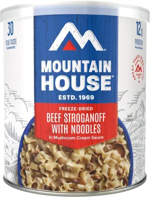 Mountain House Beef Stroganoff with Noodles #10 Can, Freeze Dried Survival & Emergency Food, 10 Servings