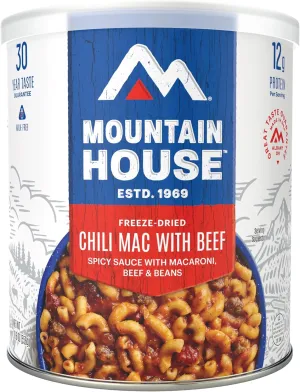 Mountain House Chili Mac with Beef | Freeze Dried Survival & Emergency Food | #10 Can