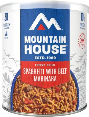 Mountain House Classic Spaghetti with Meat Sauce | Freeze Dried Survival & Emergency Food | #10 Can
