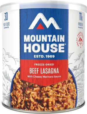 Mountain House Lasagna with Meat Sauce | Freeze Dried Survival & Emergency Food | #10 Can