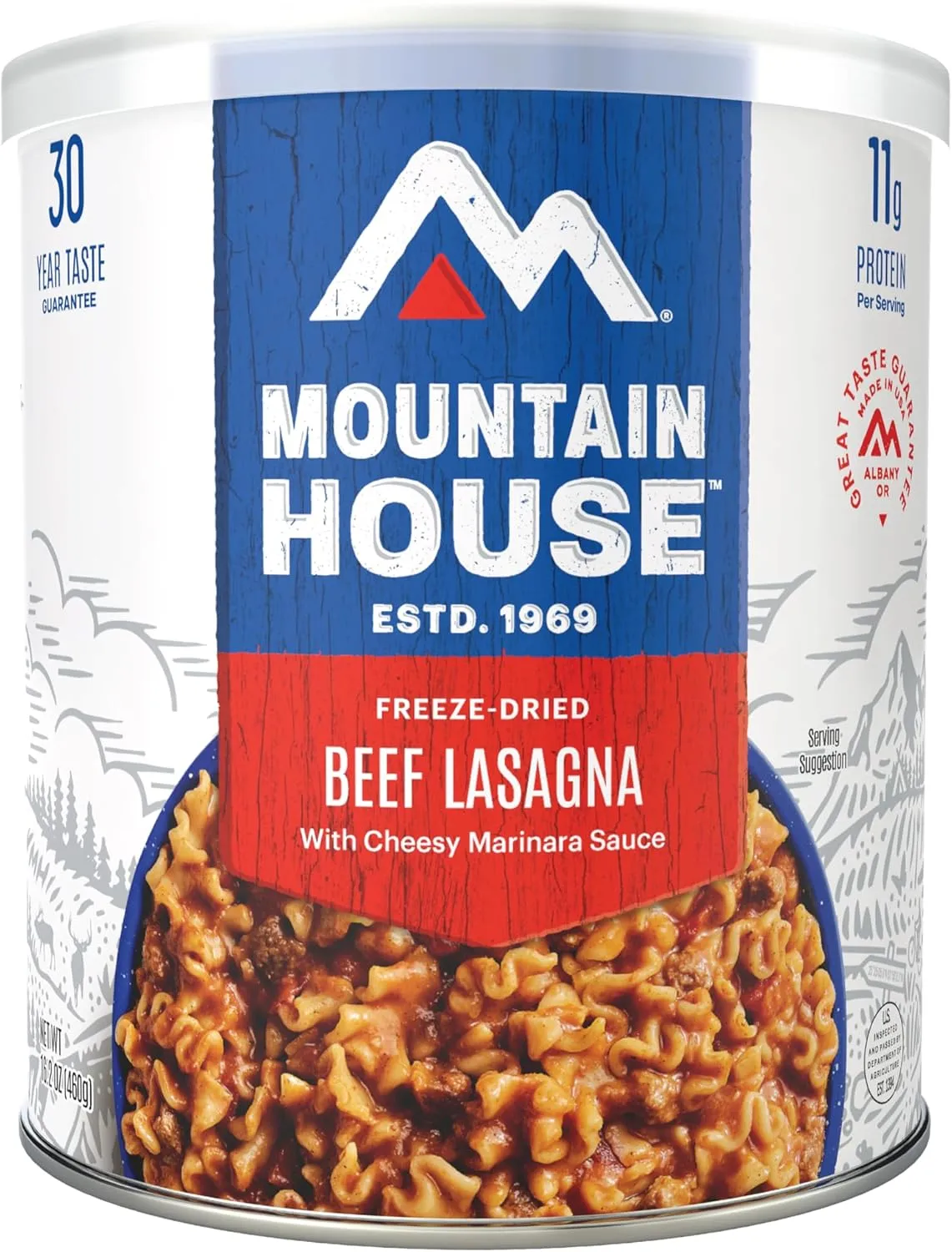 Mountain House Lasagna with Meat Sauce | Freeze Dried Survival & Emergency Food | #10 Can