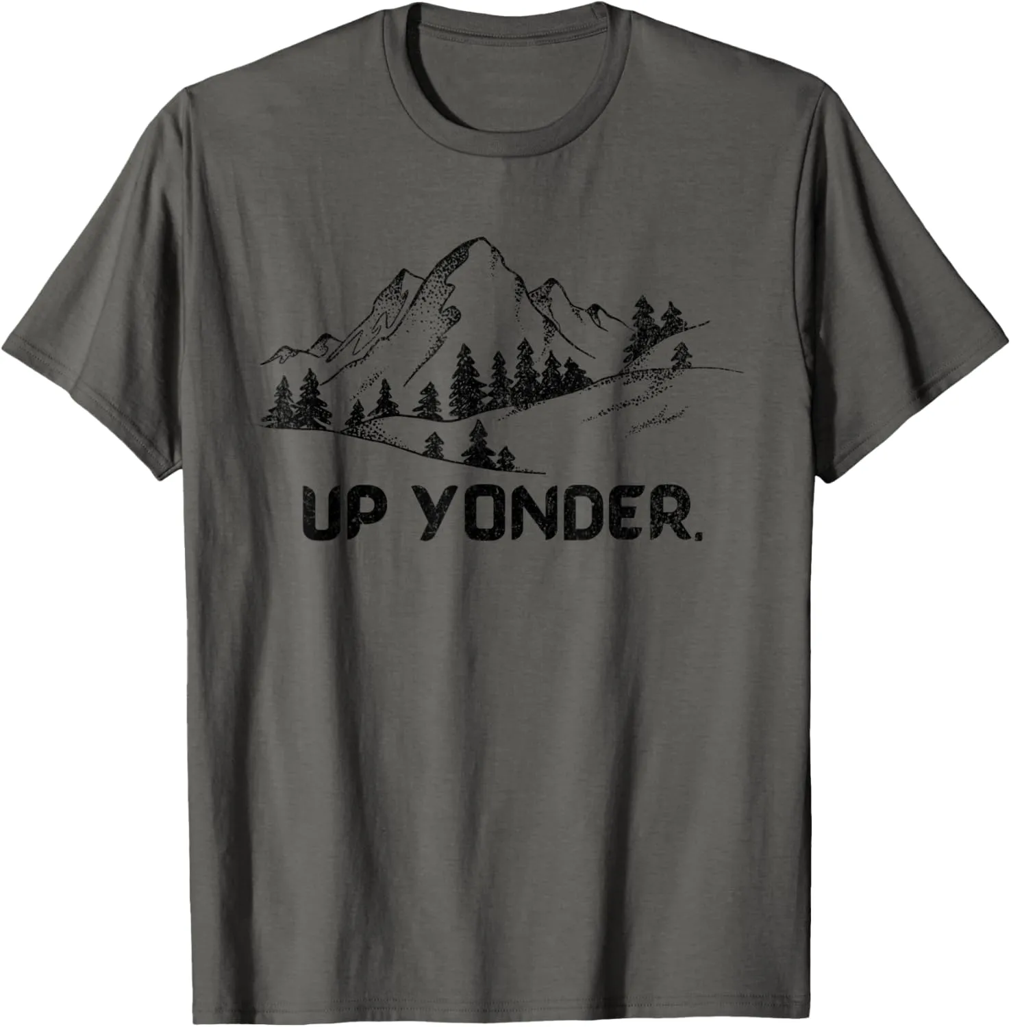 Mountain Range Hiking Camping Vintage Men Women Up Yonder T-Shirt