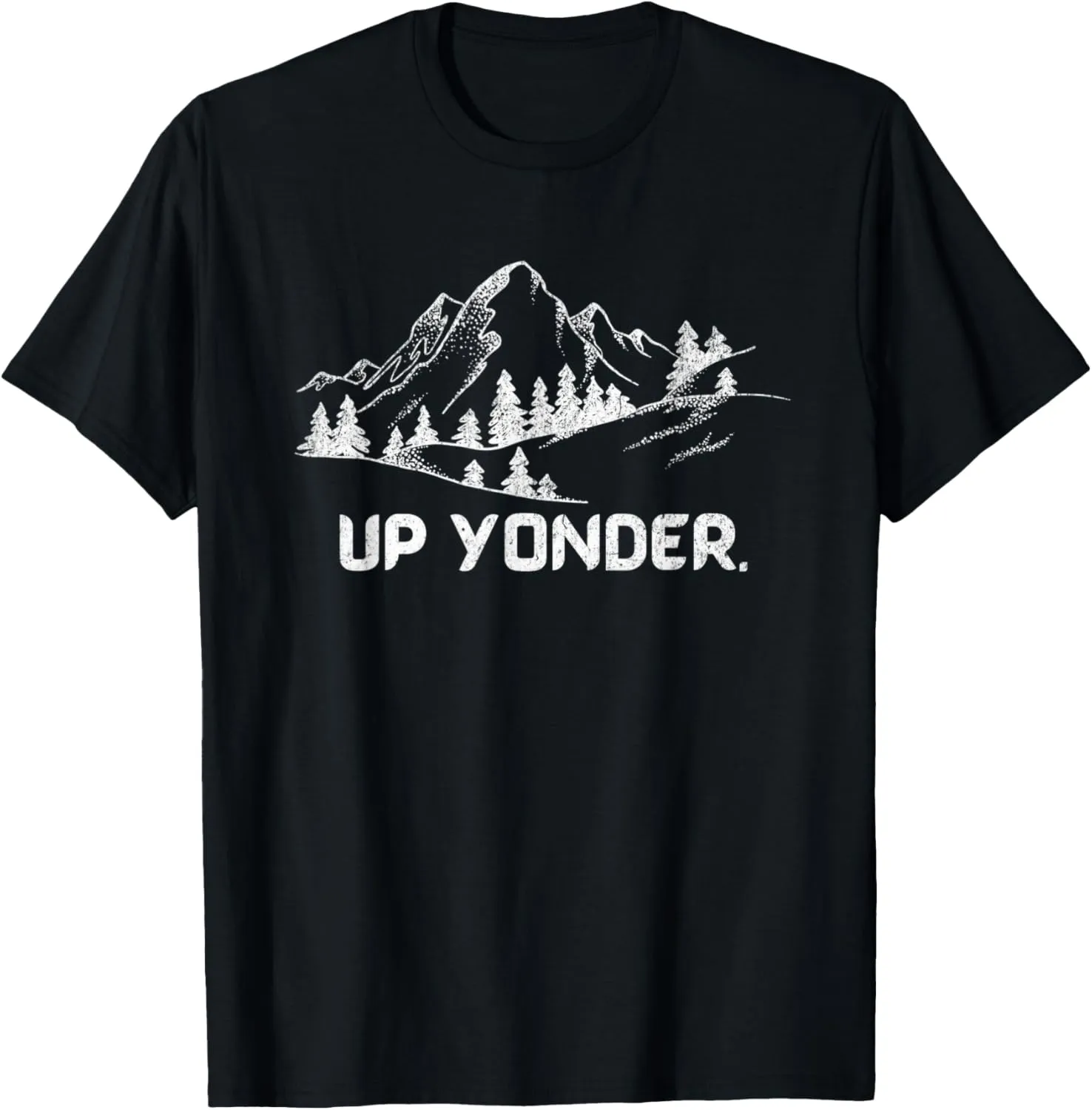 Mountain Range Hiking Camping Vintage Men Women Up Yonder T-Shirt