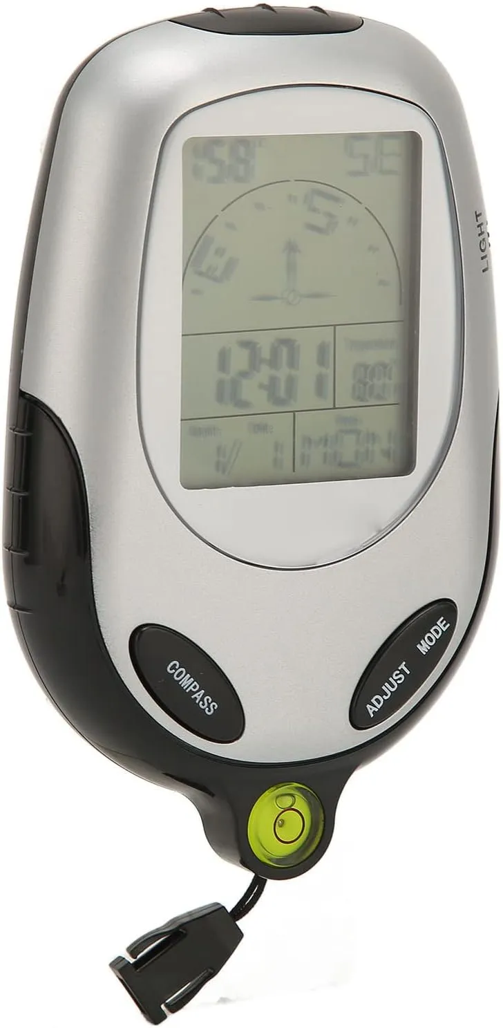 Multifunction Digital Compass for Outdoor Enthusiasts with 8 Directional Mode Displays - Camping, Adventure