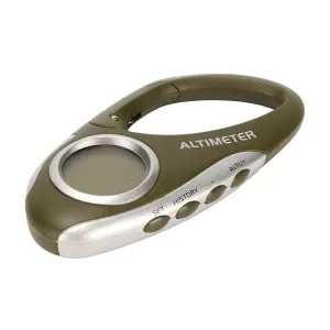 Multifunctional Digital Altimeter with Weather Forecast Clock, Accurate Altimeter Barometer for Outdoor Activities, Lightweight Handheld CR2032 Battery