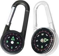 Munkees Carabiner Compass with Thermometer