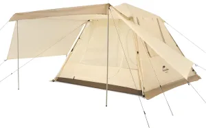 Naturehike Ango Camping Tent,3 Person 4 Person Instant Cabin Tent,Easy Setup Pop up Tents for Camping,3-4 People Family Camp Tent