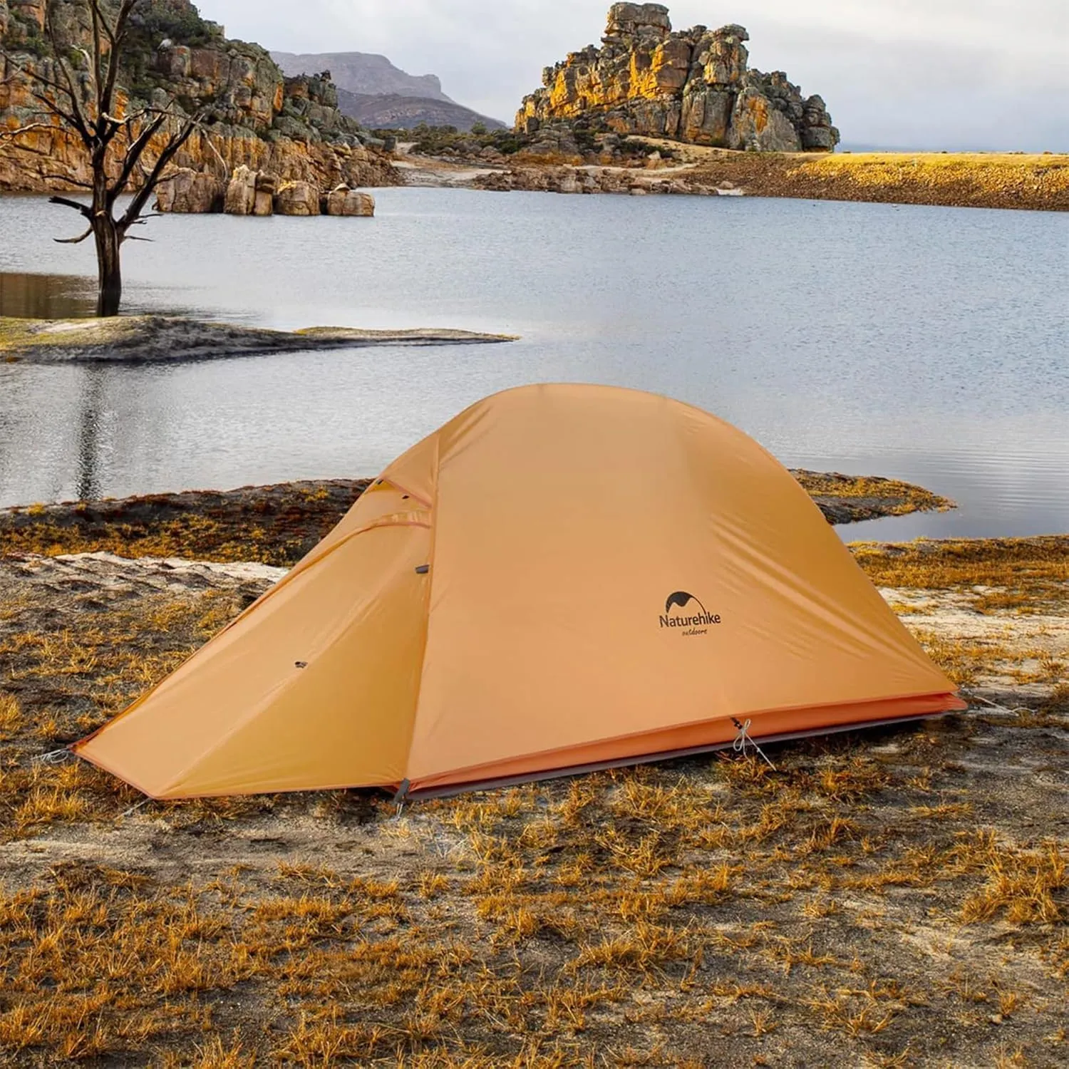 Naturehike Cloud-Up 1 Person Tent, Lightweight Backpacking Tents for One Man, Waterproof Ultralight One Person Tent for Camping Hiking Backpacking