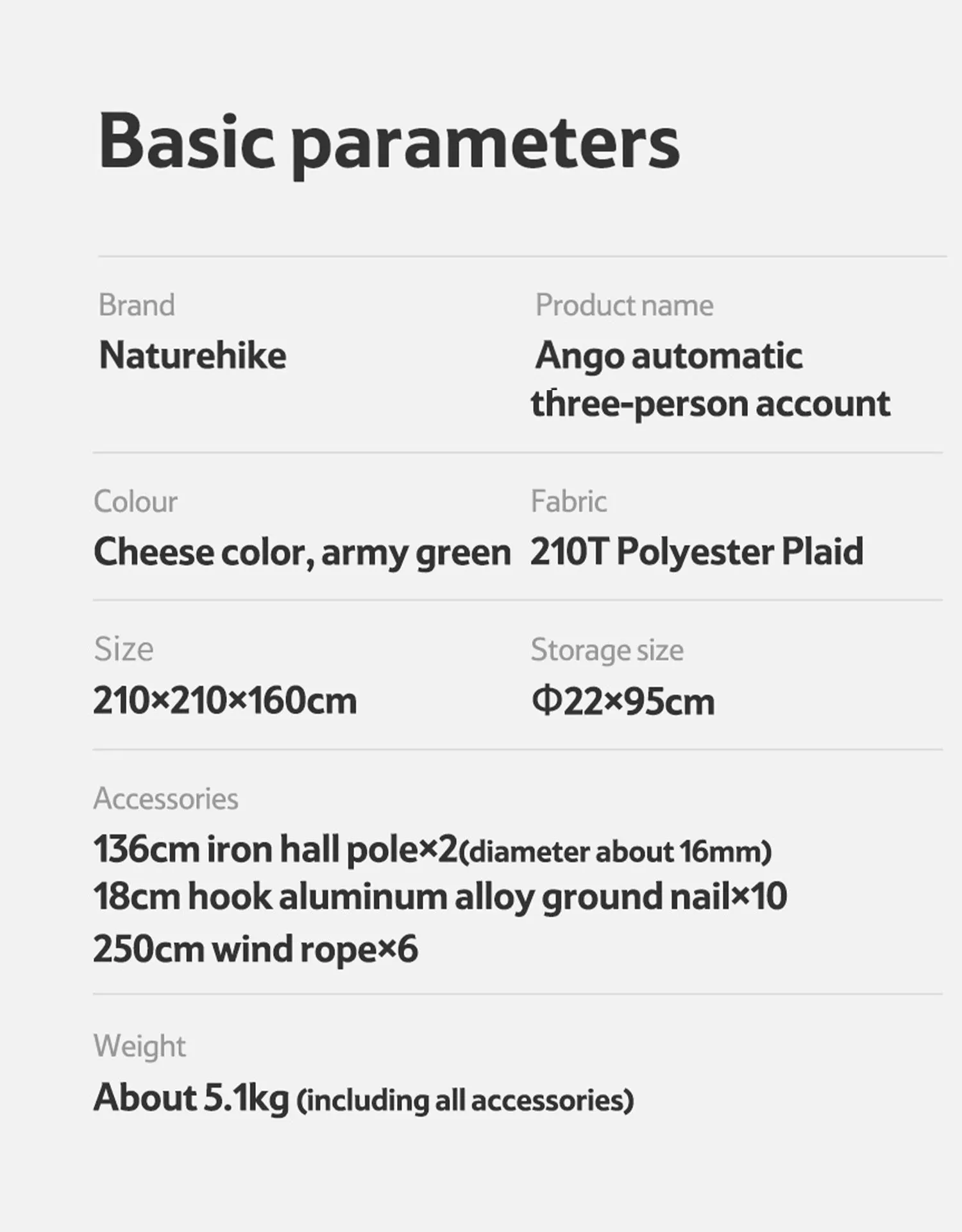 Naturehike UPF 50  Ango Pop Up Tent For 3 Man NH21ZP010