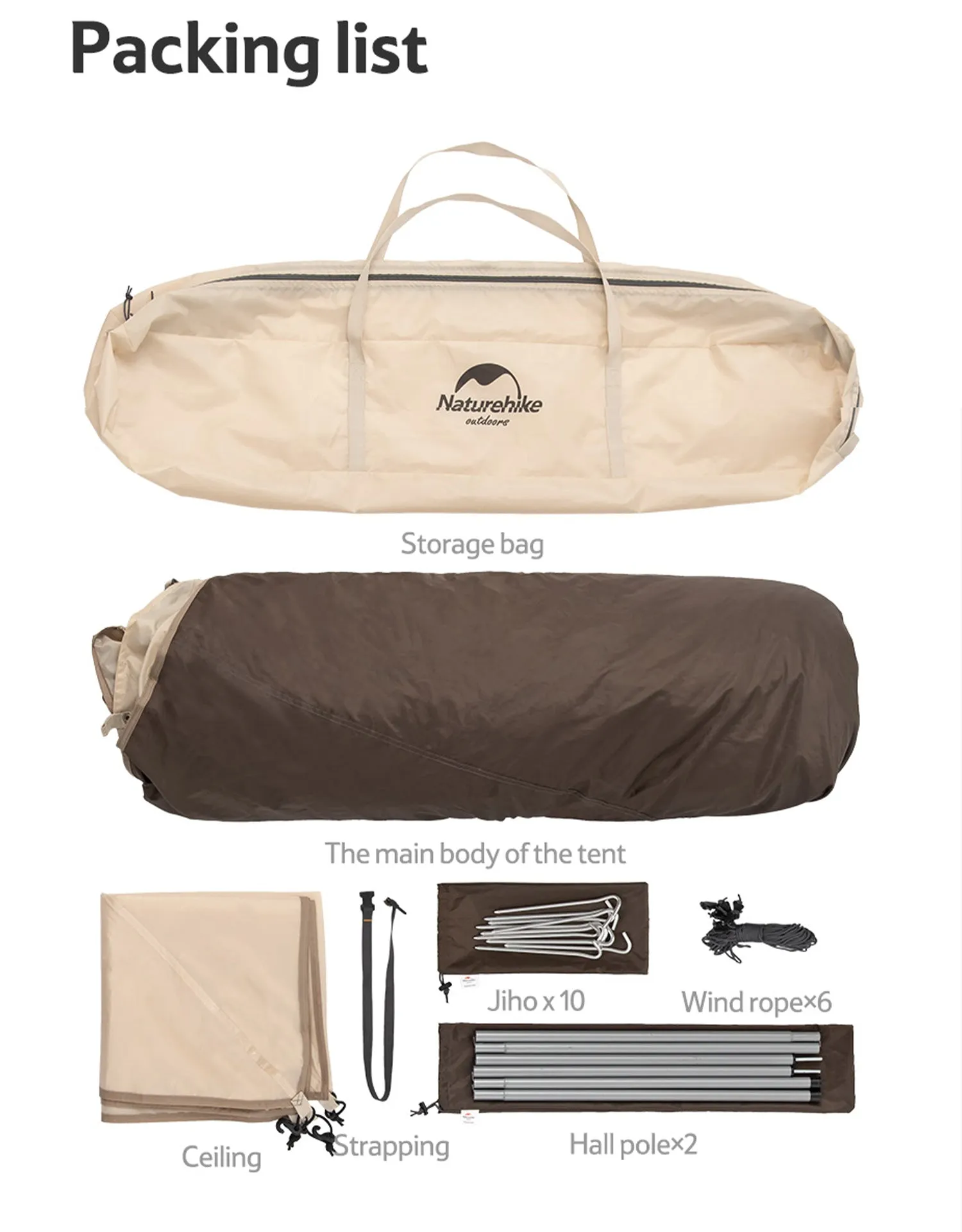 Naturehike UPF 50  Ango Pop Up Tent For 3 Man NH21ZP010