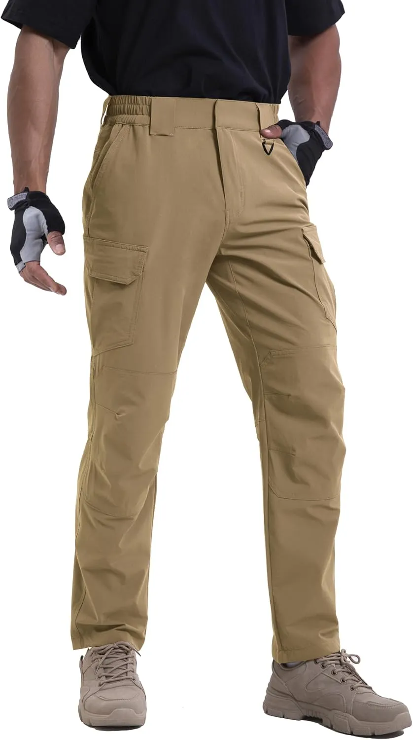 NATUVENIX Lightweight Mens Hiking Pants Quick Dry Travel Pants for Men Water Resistant Work Pants Men with Pockets Outdoor