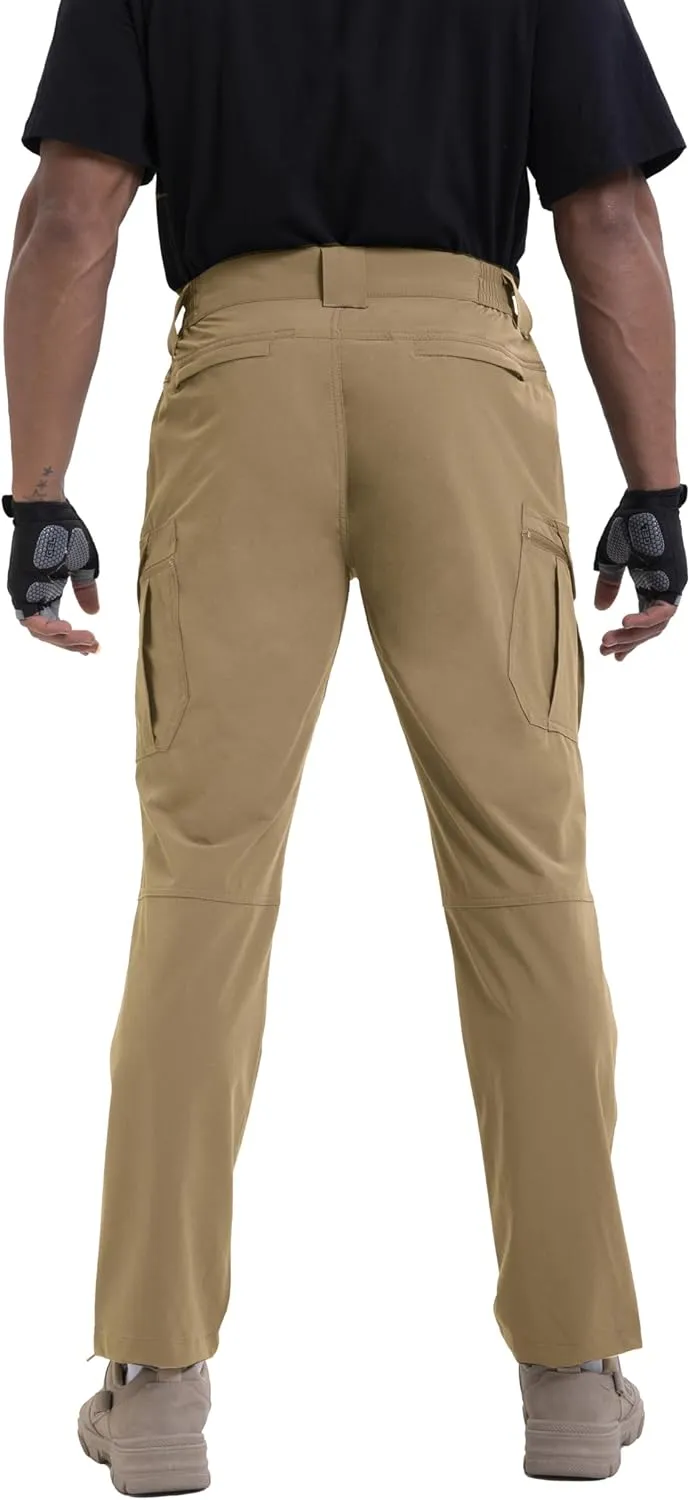 NATUVENIX Lightweight Mens Hiking Pants Quick Dry Travel Pants for Men Water Resistant Work Pants Men with Pockets Outdoor