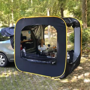 NEW Retails $699 , Car Awning Sun Shelter SUV Rear Tent, Car Tailgate Tent Back SUV Tent for Camping, Universal Car Tent - Up to 6 Person Sleeping Capacity