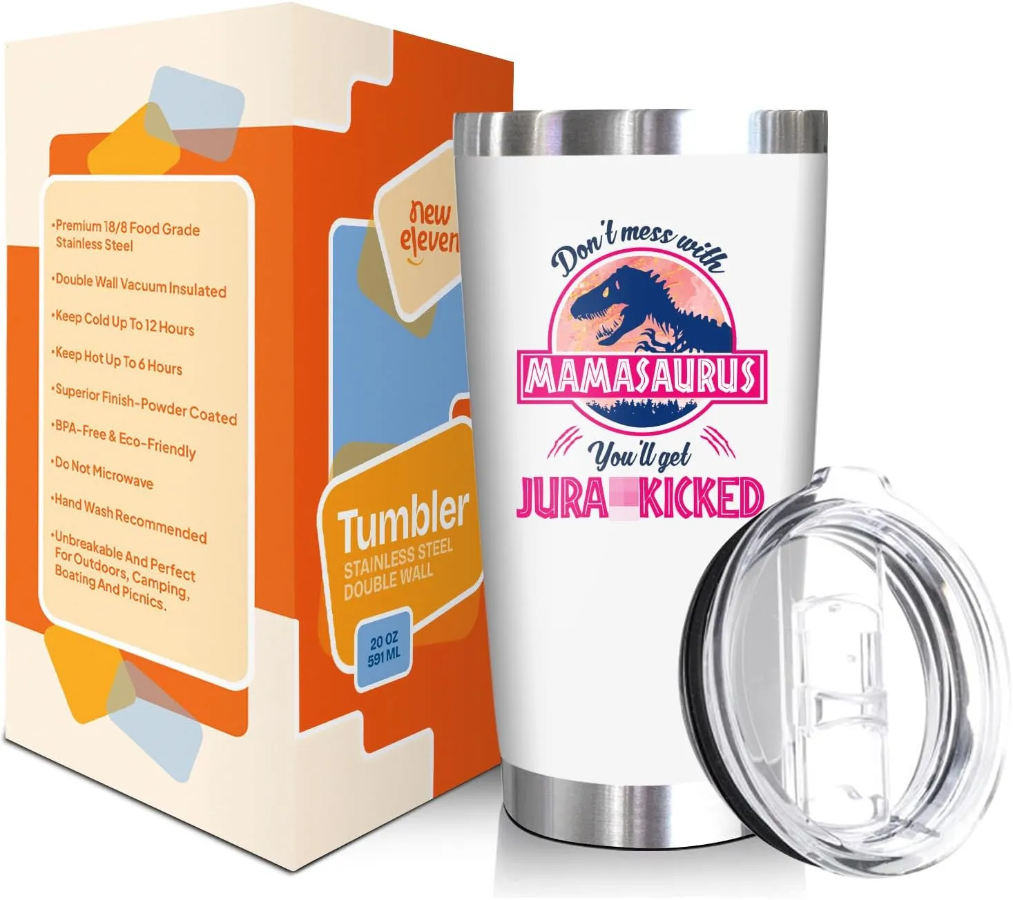 NewEleven Mothers Day Gifts For Mom - Birthday Gifts For Mom From Daughter, Son, Kids, Husband - Wife Gift - Unique Present Ideas For Mother, Mother In Law, Wife, New Mama - 20 Oz Tumbler