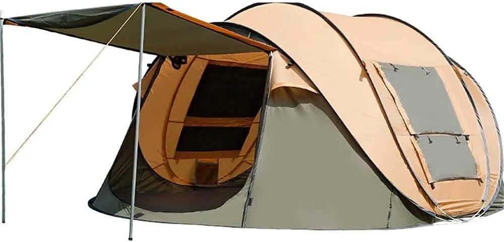 NIEH Camping Tents for 4 Seasons, Outdoor Family Camping Tent Waterproof Windproof Tent with Mesh Windows, Beach Tent Sun Shelter, Camping Hiking Tent for Climbing Fishing Survival Festivals Garden