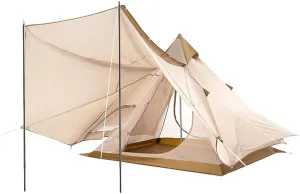 NIEH Family Camping Tent Large Double Layer Tent Camping Mongolian Yurt Tent for Picnic, Festival