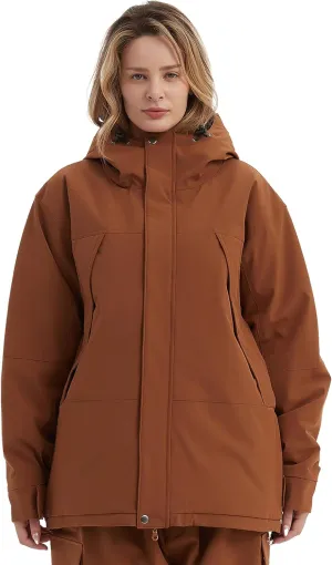 NOMADIKA Women Ski Jacket Waterproof Insulated Winter Snow Coat for Skiing Snowboarding Rain Coats Oversize Unisex