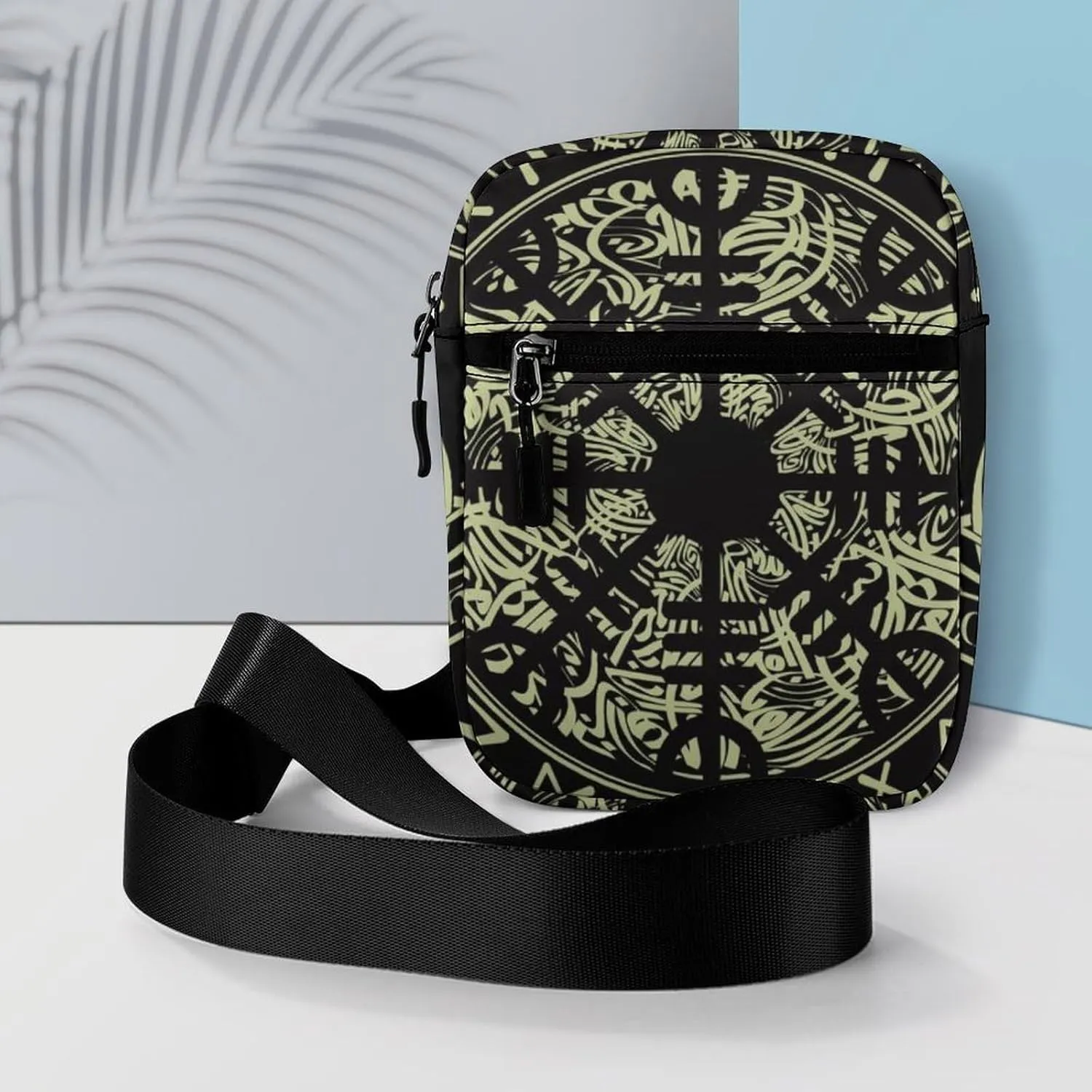 Nordic Rune Compass Crossbody Bag Small Shoulder Bag Waterproof, Lightweight And Convenient